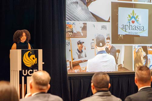 At UCF’s Boldly Inventing the Future event, Sydney connected with UCF faculty, leadership and alumni.