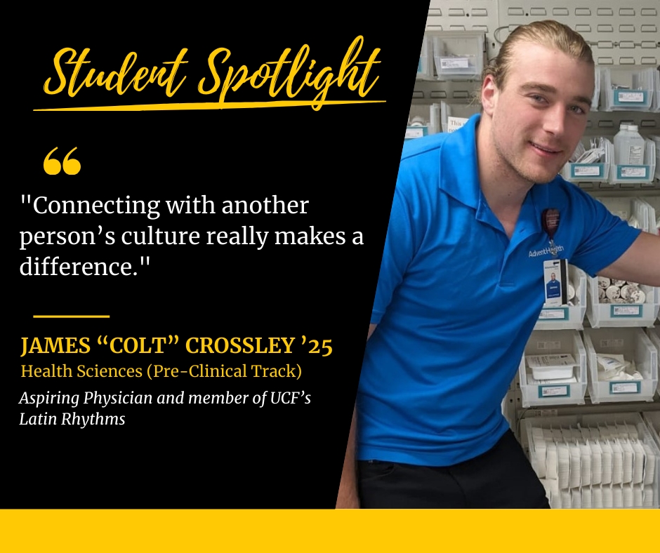 Student Spotlight: James “Colt” Crossley, Health Sciences