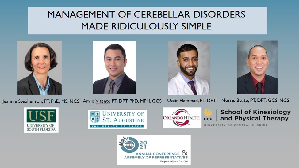 Uzair Hammad Presents with Neurologic Experts at Physical Therapy State Conference