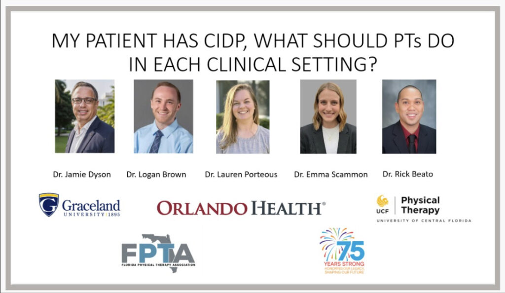 Residency Grad Scammon Presents on CIDP with Residency Mentors at FPTA