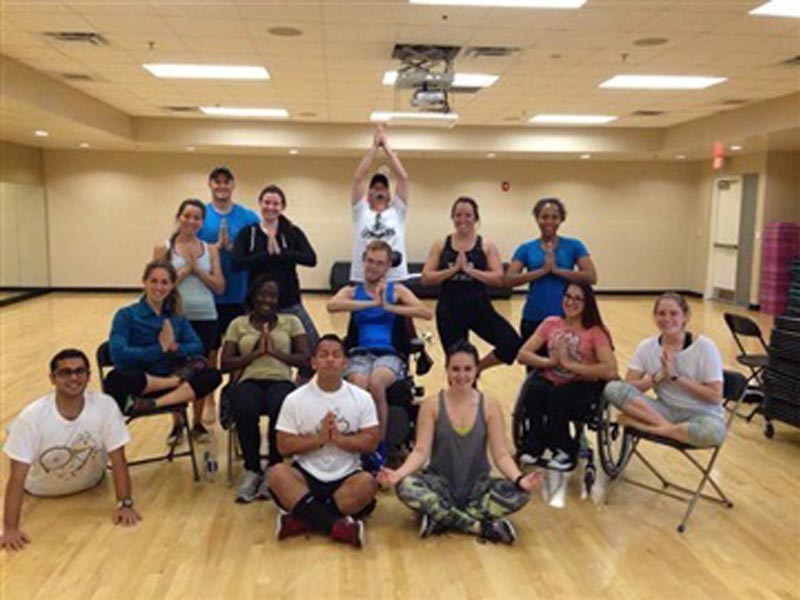 group shot of Student Assisted Workout Program