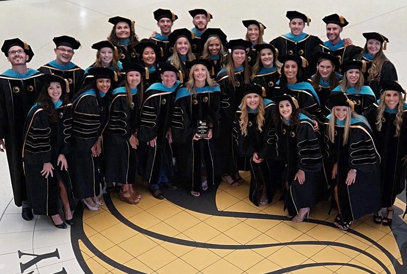UCF physical therapy hooding ceremony