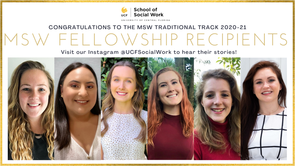 UCF School of Social Work Awards Six Students a $10,000 Fellowship