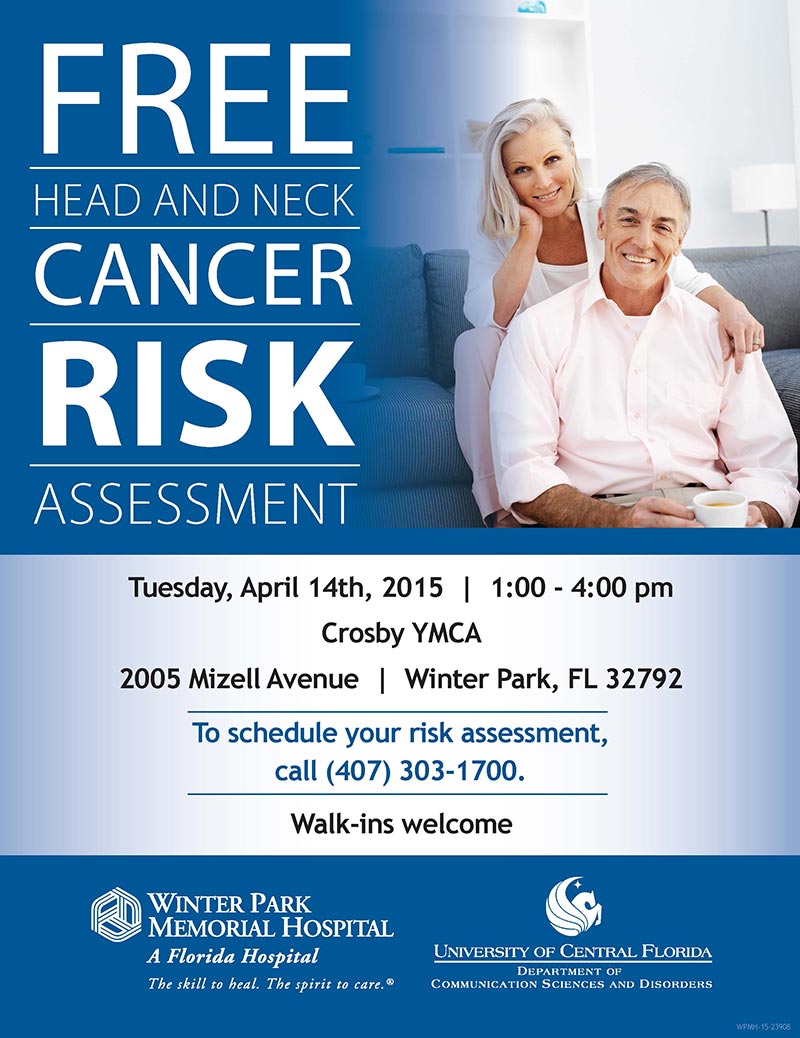 Free Head and Neck Cancer Risk Assessment Available April 14