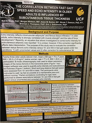 Lab presents data at the International Conference on Frailty and Sarcopenia Research (ICFSR)