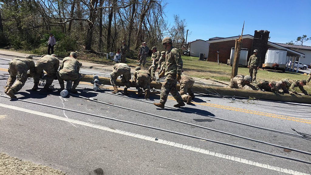 UCF Student and National Guardsman Assists After Hurricane Michael