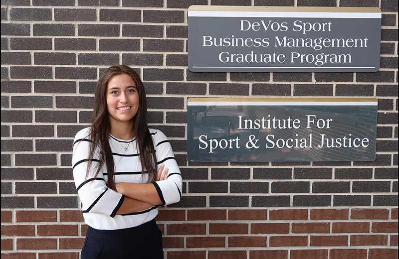 First Kinesiology Student Accepted into DeVos Sport Business Management Program