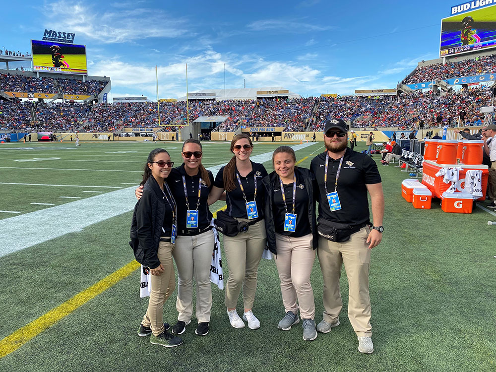 Athletic Training Students Participate in Pro Bowl College of Health