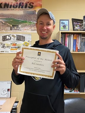 Bill Sanders Named UCF Athletic Training Preceptor of the Month for February 2020