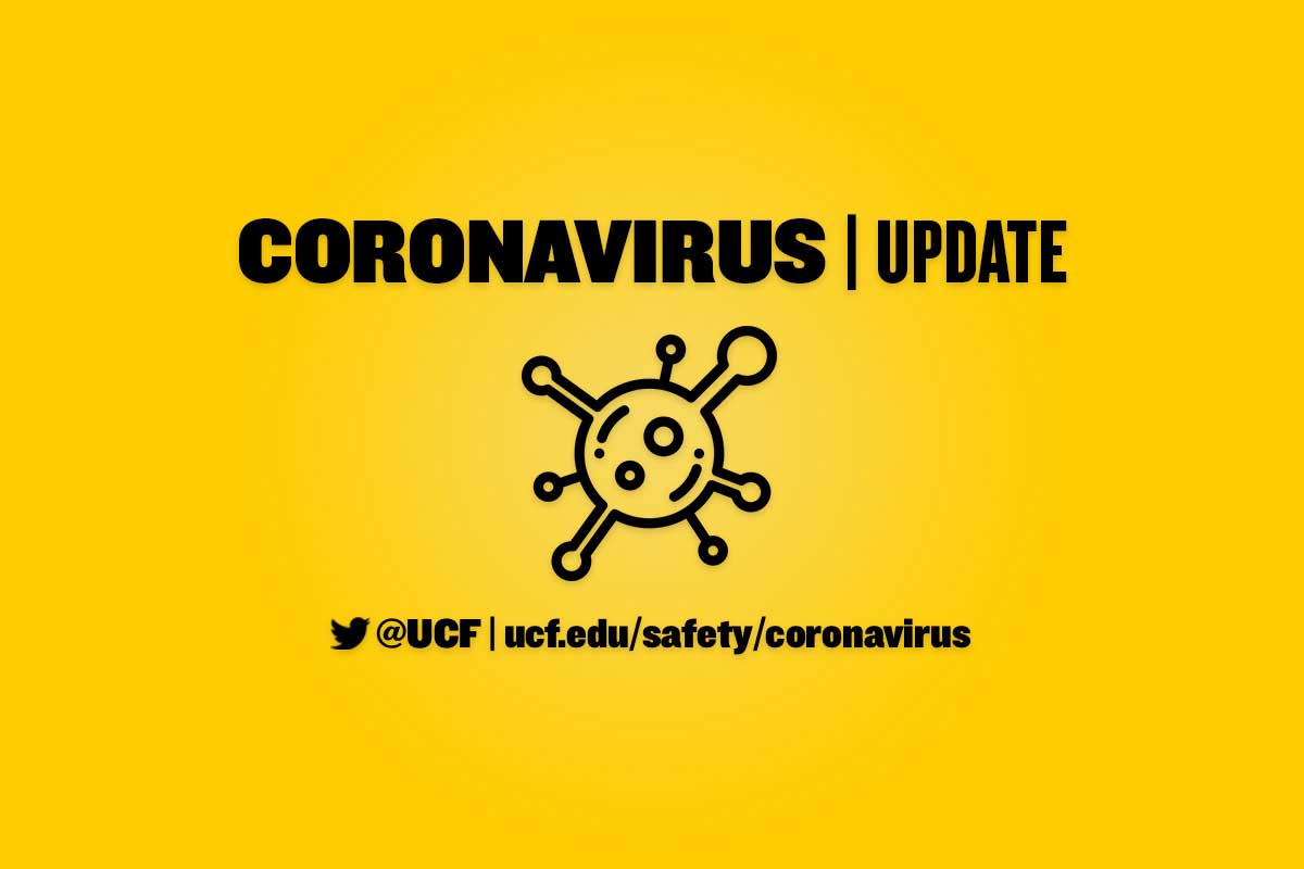 Graphic that reads: Coronavirus Update.
