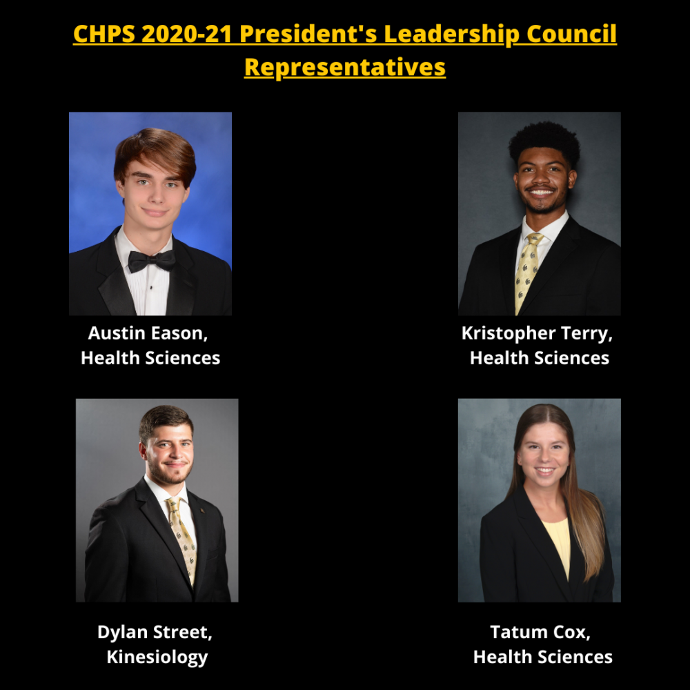 Four CHPS Students are Members of the 2020-21 President’s Leadership Council