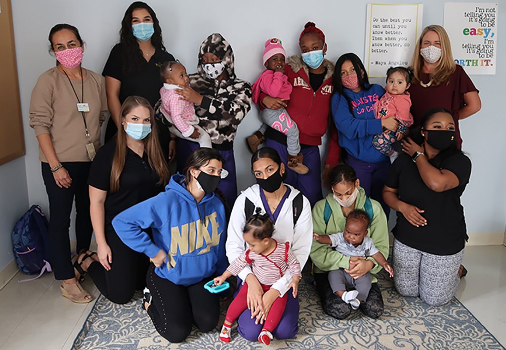 Graduate clinicians in the School of Communication Sciences and Disorders have been facilitating playgroups at the BETA Center in Orlando. The purpose of the playgroups is to facilitate early learning acquistion between the mothers and their babies.