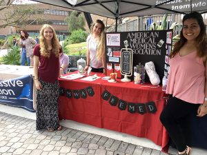 student group tabling outside