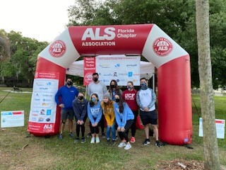 Physical Therapy Students Participate in 2021 Central Florida Walk to Defeat ALS