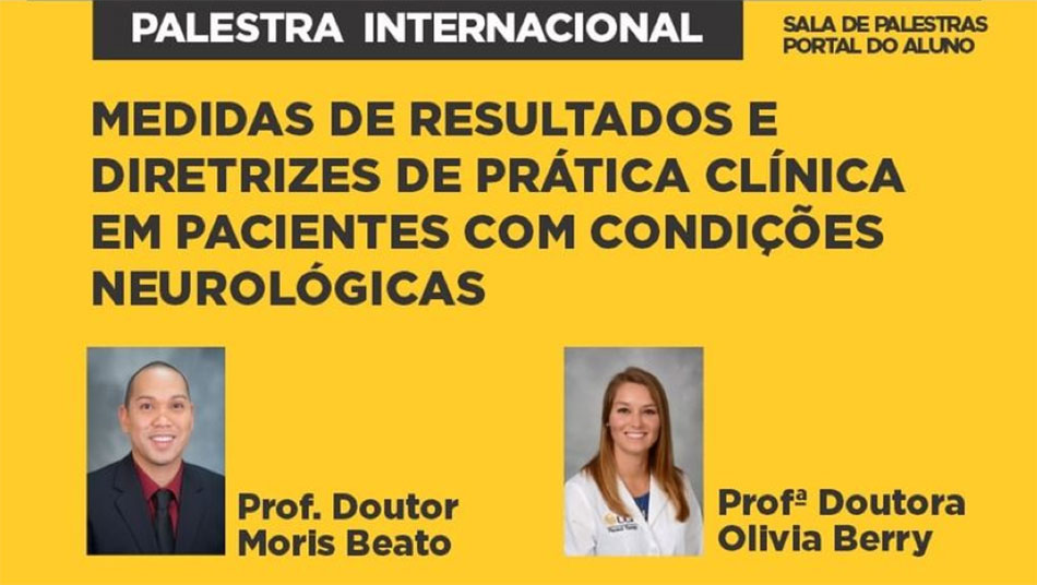 Flyer for neurological outcome measures in Portuguese