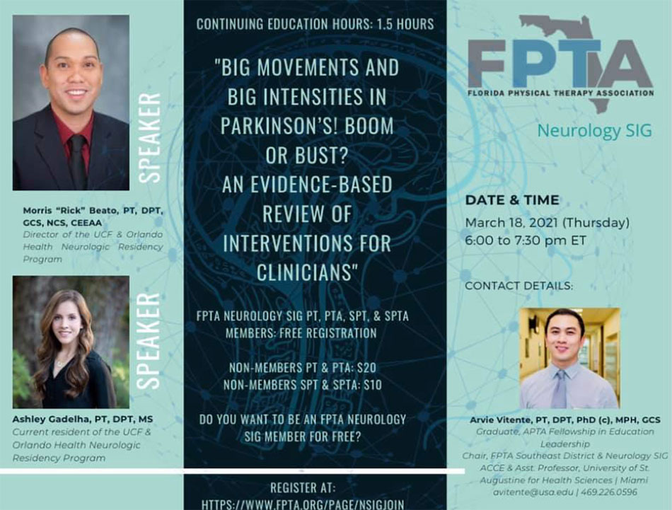 event flyer for FPTA event