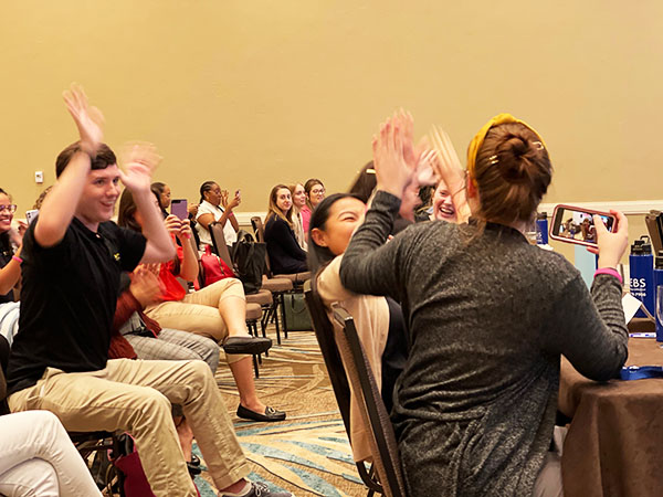 Team UCF winning the Knowledge Bowl