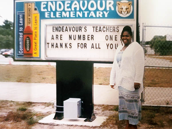Rachel Williams at Endeavour Elementary School in Cocoa, FL (1993-2000)