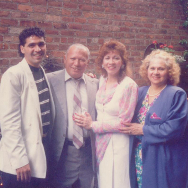 From left to right: her brother Bernardo, her father, Rosa-Lugo, and her mother