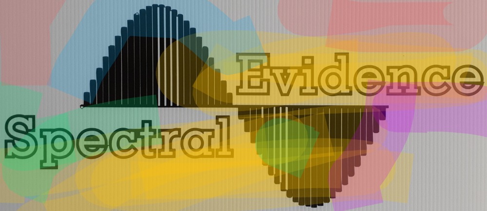 Colorful wave logo that says Spectral Evidence