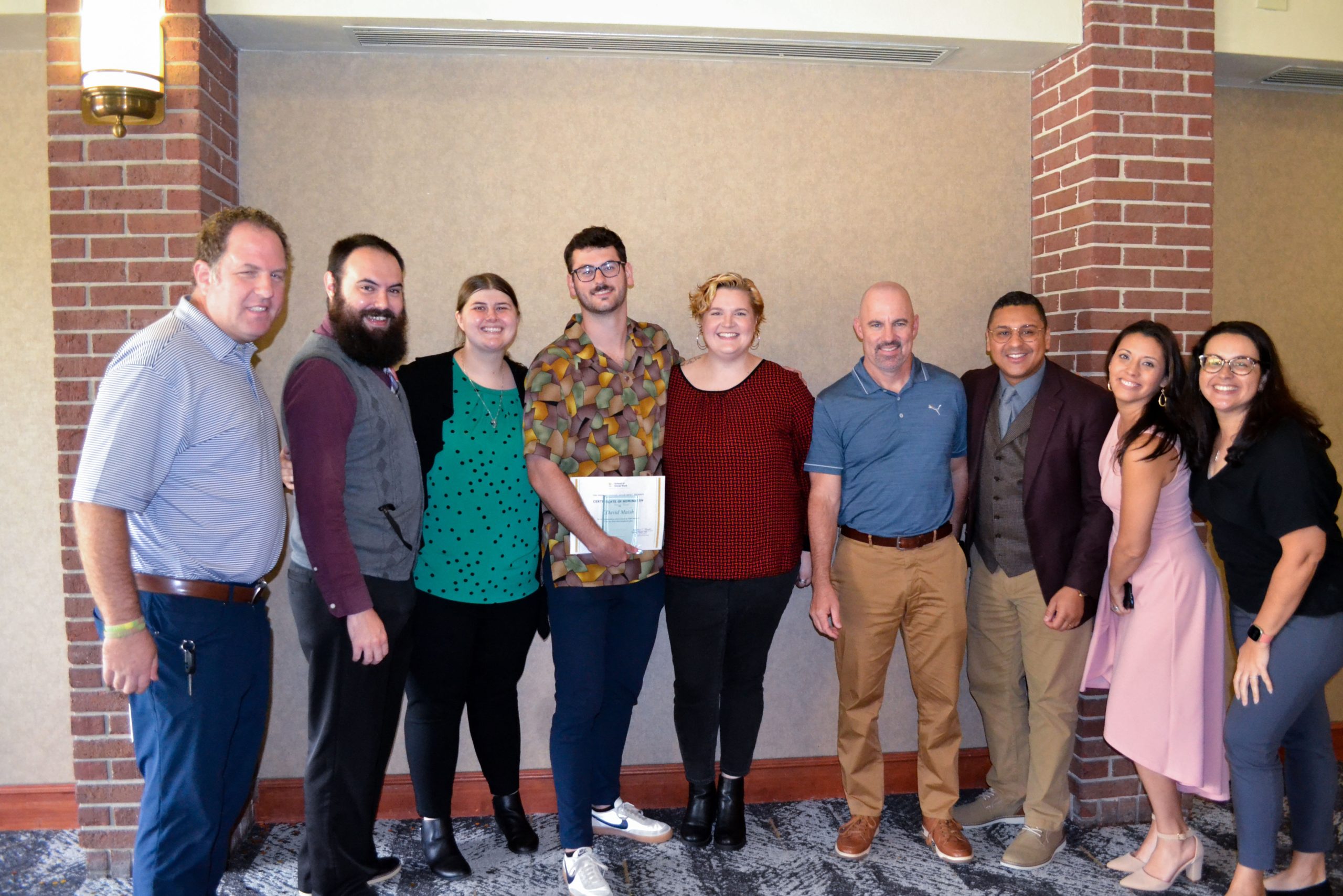 group picture of awardee with their field agency colleagues.