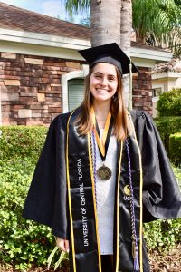Bethany Bradshaw in cap and gown