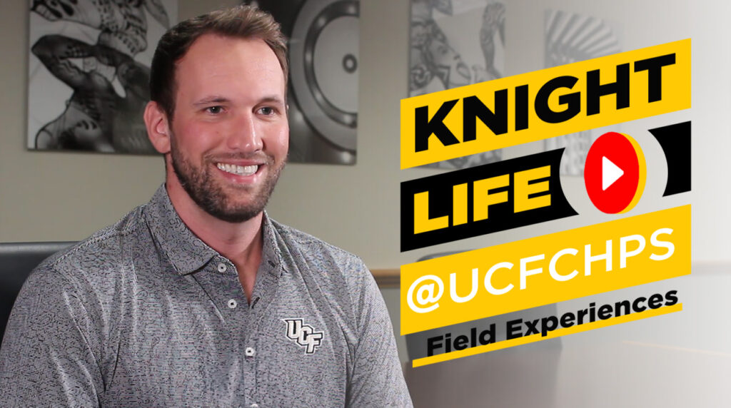 Drew Greenwald being interviewed for Knight Life @UCFCHPS