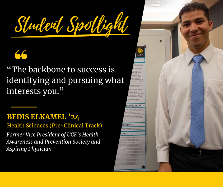 Student Spotlight: Bedis Elkamel, Health Sciences