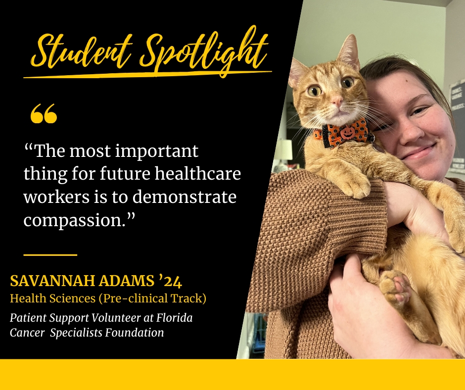 Student Spotlight: Savannah Adams, Health Sciences