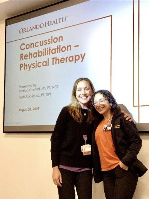 UCF and Orlando Health resident Gabriela Rodriguez and residency mentor Marissa Conrad.
