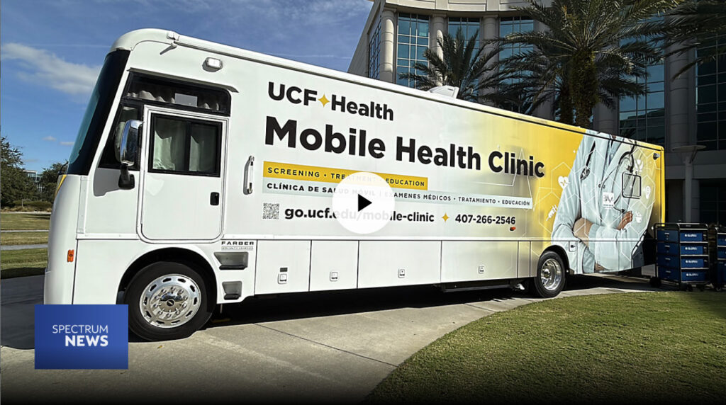 Thumbnail of Spectrum News' coverage on the new Mobile Health Clinic.